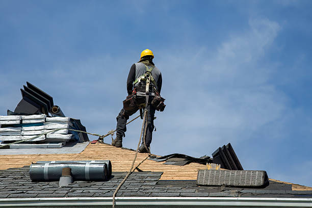 Professional Roofing technician working in Perkasie, PA